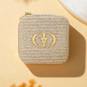 -DIOR JEWELRY CASE GOLD (GREAT FOR TRAVEL)